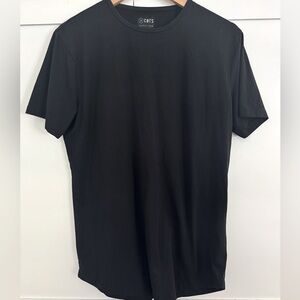Cuts Men's Black Crew Neck T-Shirt M